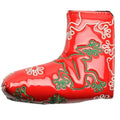 GOOACTION Golf Blade Putter Cover Magnetic Closure Red Funny Creative Frog Golf Putters Headcover Leather