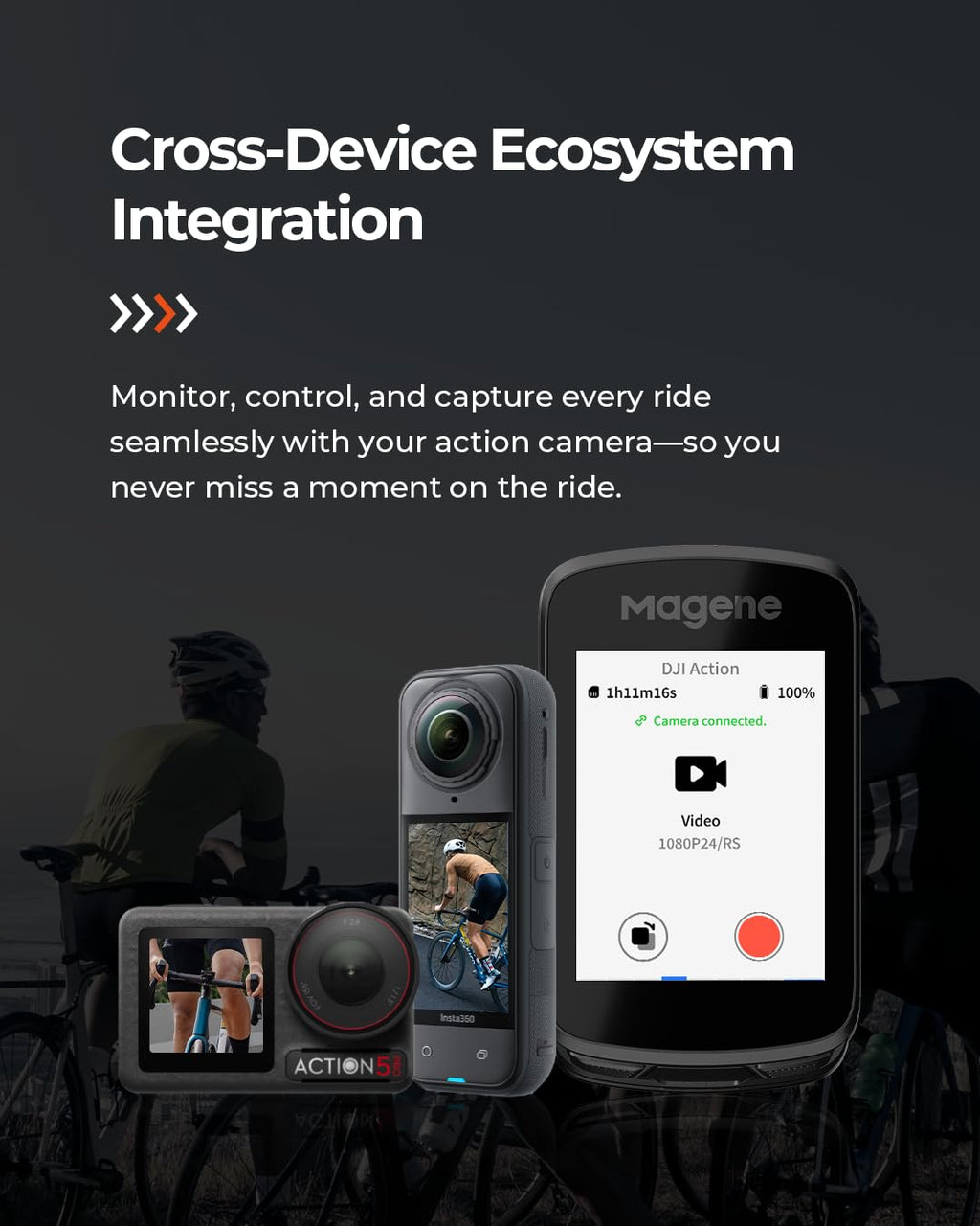 Magene C606 Pro GPS Bike Computer – 2.8" Transflective Touchscreen, 25Hr Battery, Map Navigation, Climb Pro, Live Segments, ANT+/Bluetooth Cycling Computer