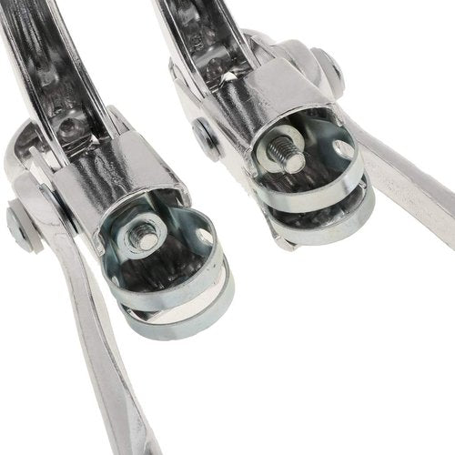 Bike Double Brake Levers Aluminum Alloy Road Bicycle Handbrakes Silver, SCB001-SL