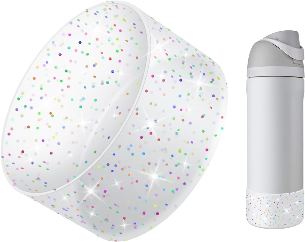 Owala Protective Glitter Silicone Boot - Bling Cup Sleeve for 24oz, 32oz, 40oz Water Bottles