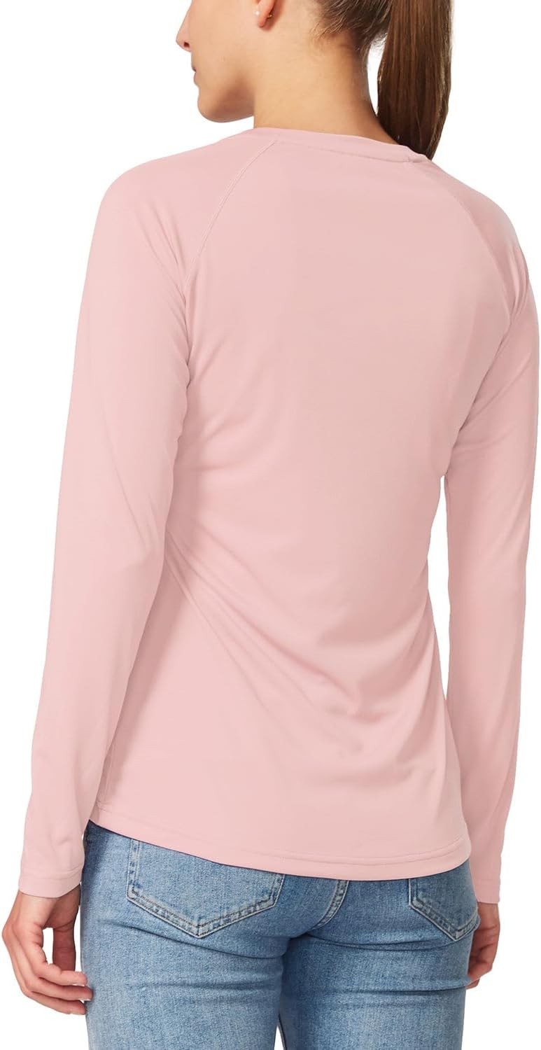 Baleaf Women's Long Sleeve Sun Shirt - UPF 50+ UV Protection, Lightweight Quick-Dry Hiking Top