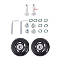 Byaning 2 Sets Luggage Suitcase Wheels Replacement,60/64/68/70/75/78mm Inline Outdoor Skate Replacement Wheels,Rubber Swivel Caster Wheels Repair Kits (OD:68 W:24 ID:6 Axles: 35)