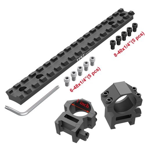 Eastern Tactical Supply Savage Axis/Edge/Savage axis II/Savage axis xp for Picatinny Rail Mount (Rail+1" Scope Rings)