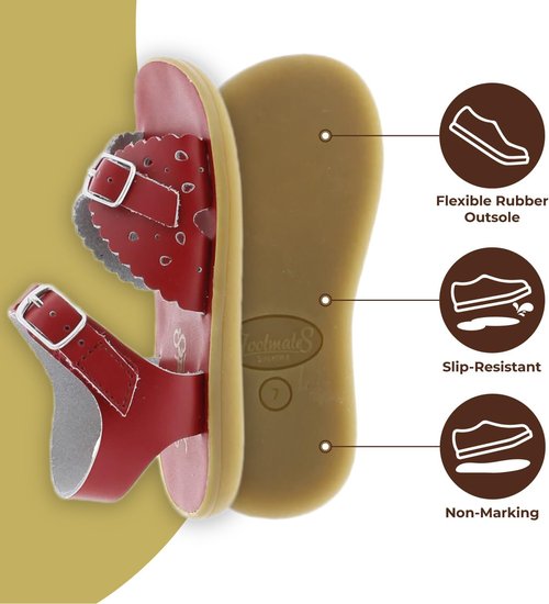 FOOTMATES Waterproof Sandals for Kids - Slip-Resistant, Non-Marking Outsoles | Eco-Friendly Design