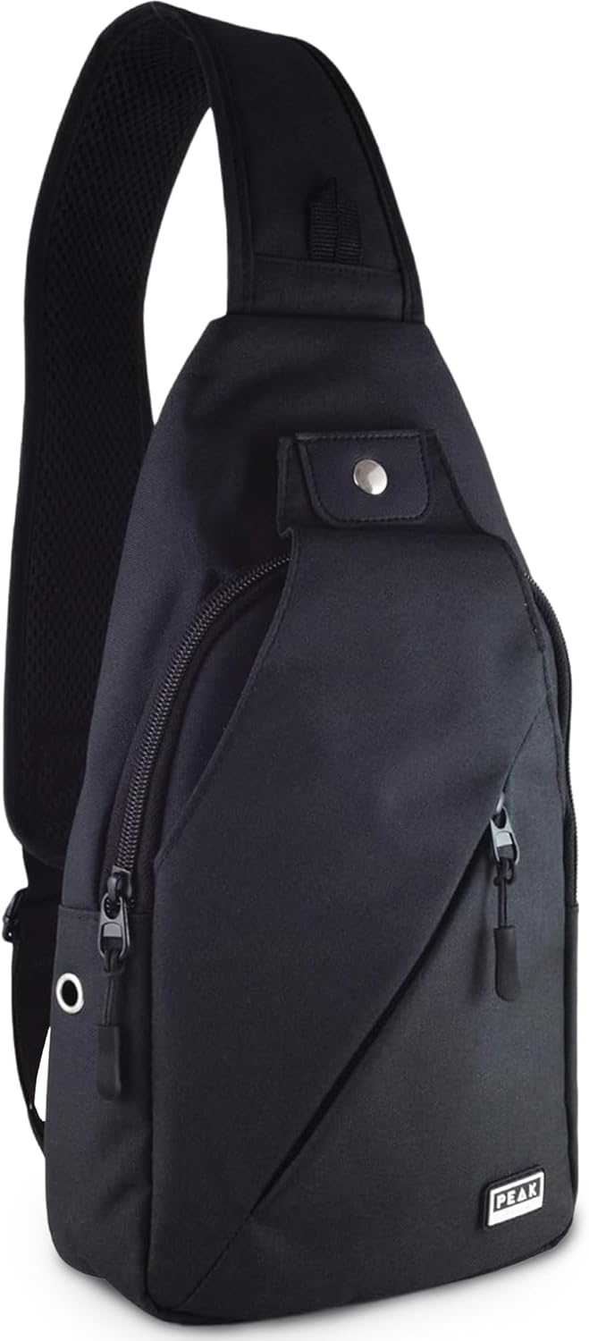 Peak Gear Travel Sling Bag - Compact Crossbody Design | Lightweight & Convenient | Lifetime ID Tag Included