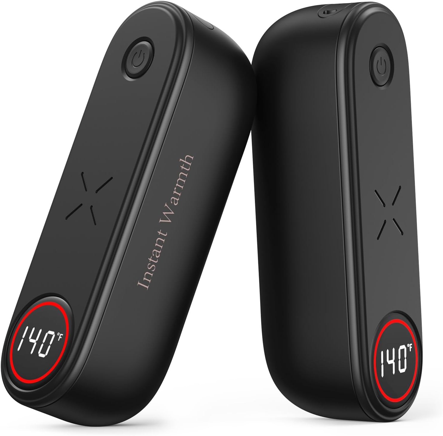 Rechargeable 2-in-1 Hand Warmers by [Brand Name] - 8000mAh USB-C, 3 Heat Levels Up to 140°F | Portable Quick Heating Gift