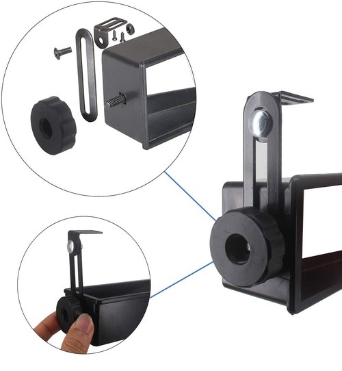 WLOOD Golf Cart Mirror,Universal 4 Panel Mirror fits Golf Carts EZGO, Club CAR ，Yamaha（Rear View Mirror ）