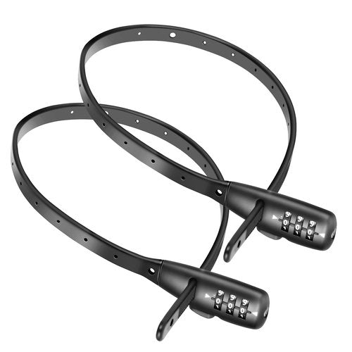 SCMEGA Zip Tie Bike Lock 3-Digit Combo Adjustable Cable Lock, for Bicycle, Kids Bike, Cabinet, Stroller, Helmet, Toolboxes, Lightweight Café Stop Child-Proof Cabinet Fridge Small Lock (1Pack)