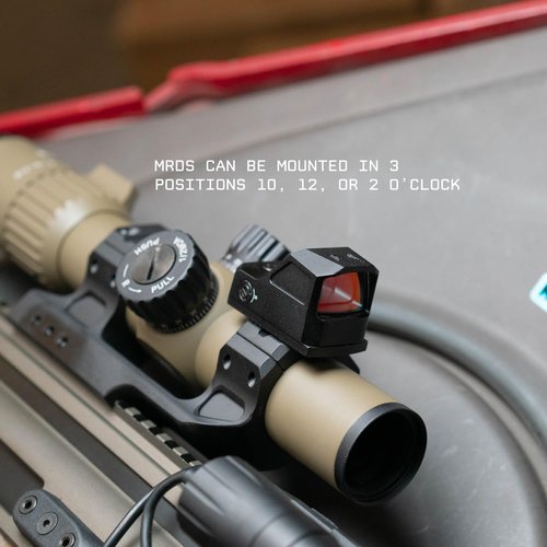 Monstrum Sidewinder Series Scope Mount with 45 Degree Canted Red Dot Sight Base | 34 mm Diameter | RMR Footprint