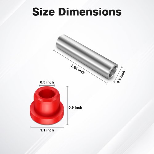 Forccord Golf Cart Rear Leaf Spring Shackles Polyurethane Bushing Sleeve Fits for 1994-Up EZGO TXT/Medalist and 1981-Up Club Car DS Replacement 70289-G02 70291G-01 1015583 1012303