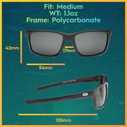 Flying Fisherman Freeline Polarized Sunglasses - AcuTint UV Blocker for Fishing & Outdoor Sports