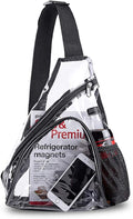 Skiennix Clear PVC Sling Bag - Stadium Approved Crossbody Backpack for Events | Lightweight & Durable