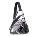 Clear PVC Sling Bag - Stadium Approved Clear Shoulder Crossbody Backpack