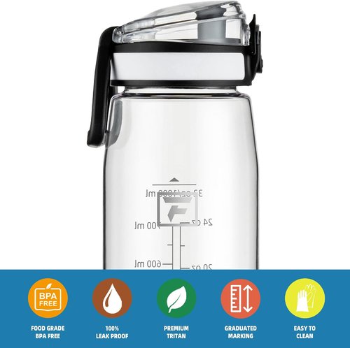 Fanhaw 32 oz Tritan Water Bottle - BPA-Free, Lightweight, Leak-Proof | Ideal for Gym, Travel, and Sports