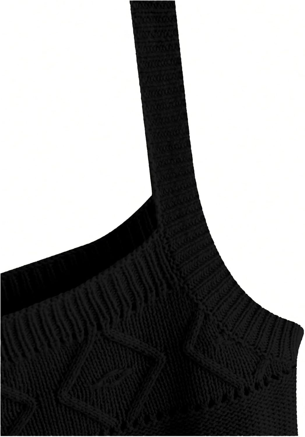 SweatyRocks Women's Sleeveless Crop Tank Top - Solid Knit Design for Comfort and Style