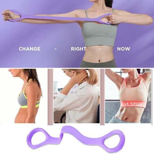 **Figure 8 Fitness Resistance Band - Arm & Back Training Elastic Ropes for Yoga, Pilates & Physical Therapy**