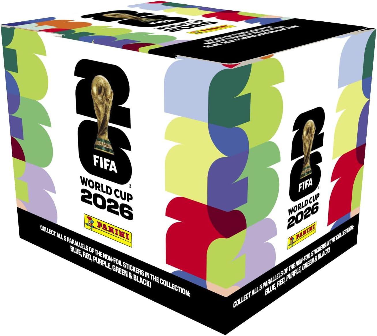 Panini FIFA World Cup Sticker Collection Box - 50 Sticker Packs | Exclusive Orange Parallel Edition