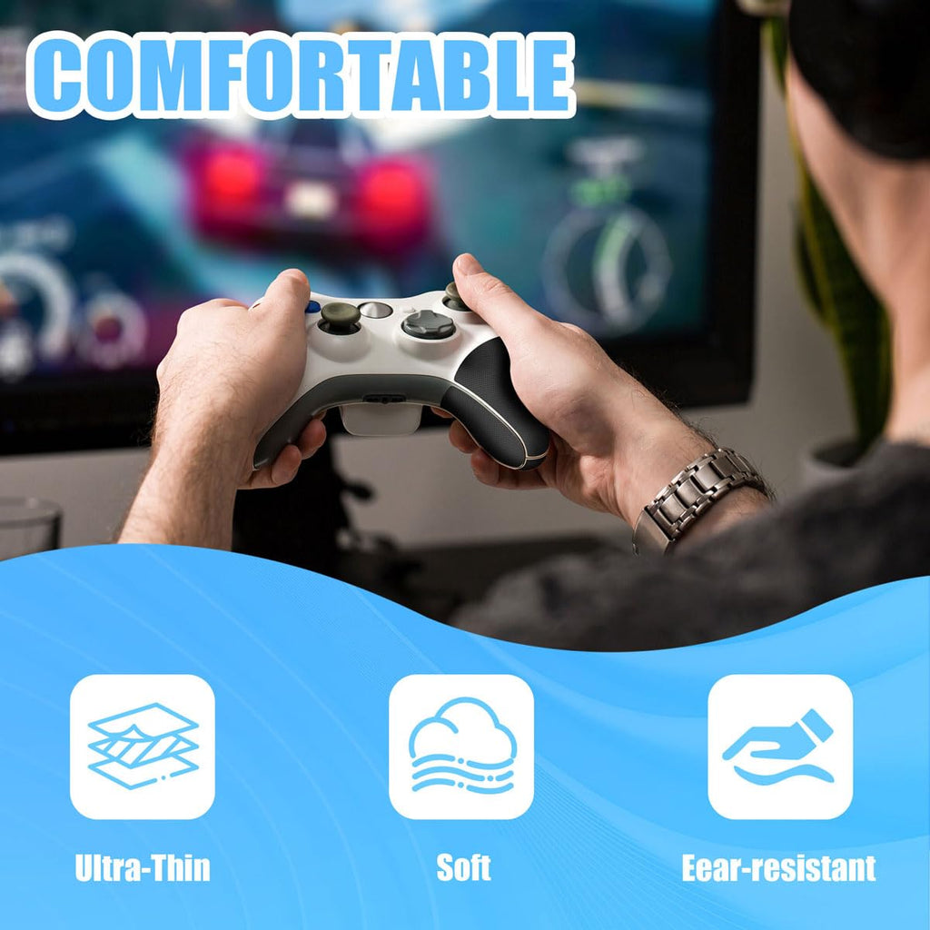 Rubber Grip Tape - Ultra-Thin Anti-Slip Waterproof Adhesive Cushion Pad | Black, 2In x 10Ft