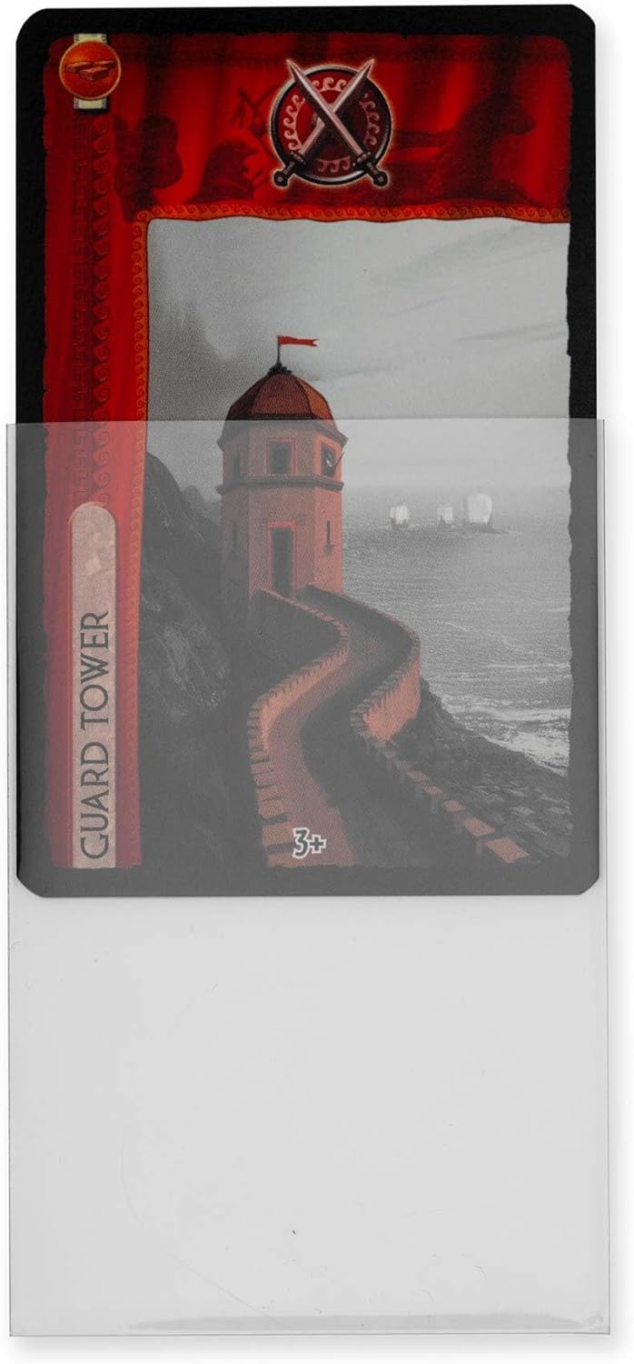 Vault X Extra Large Board Game Sleeves - Premium Quality Clear Protection | 67 x 102mm (80 Pack) Compatible with 7 Wonders