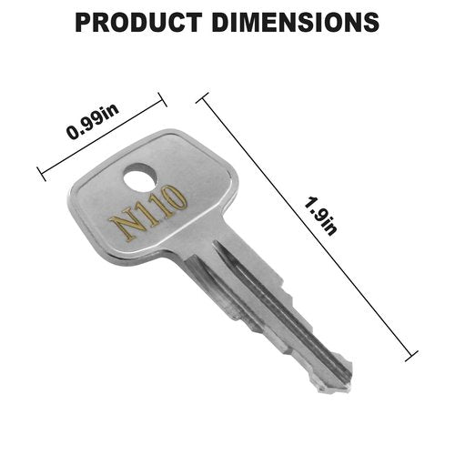 Hugexpen N110 Key Replacement for Thule Rack Core, Key Cylinder for Bike Rack Lock, Roof Cargo Lock, Roof Rack Locks, Cross Bars, Towers, Ski Rack Etc