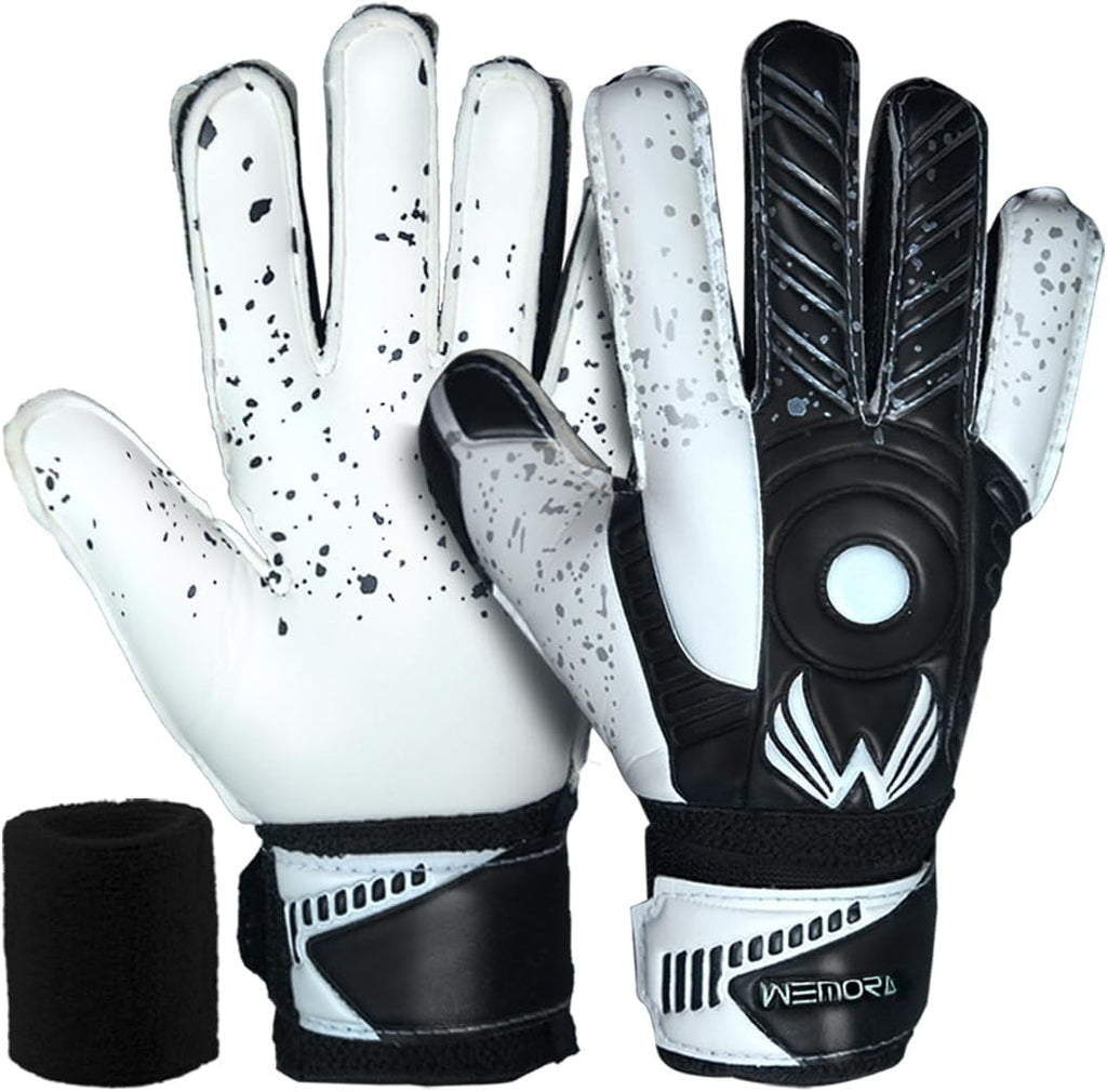 Soccer Goalie Gloves - Fingersave Technology for Kids & Adults | 7.5MM Strong Grip Palm