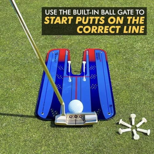 Groove Plus Large Putting Alignment Mirror - Golf Training Aid for Accurate Stroke