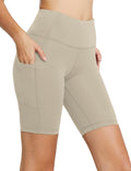 Baleaf Women's High Waist Biker Shorts - 8"/5"/3" Spandex Workout Shorts with Pockets