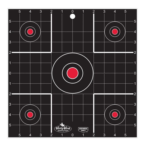 Birchwood Casey unisex adult 12" 100pk Dirty Bird 12 Sight In Target 100 Sheet pack, Black, One Size US