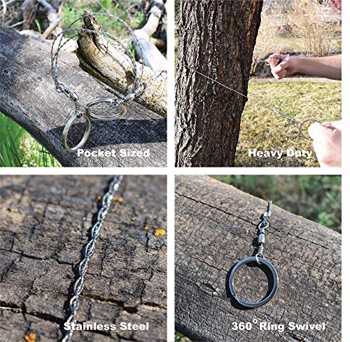 Stainless Steel Pocket Wire Saw for Camping & Survival - Lightweight & Durable