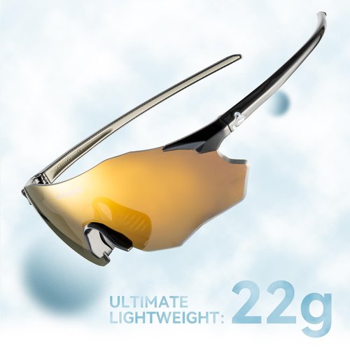ROCKBROS Cycling Glasses Outdoor Frameless Polarized Sports Running Windproof Glasses Bicycle Equipment Men and Women