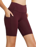 Baleaf Women's High Waist Biker Shorts - Comfortable Spandex with Pockets | 8", 5", 3" Sizes