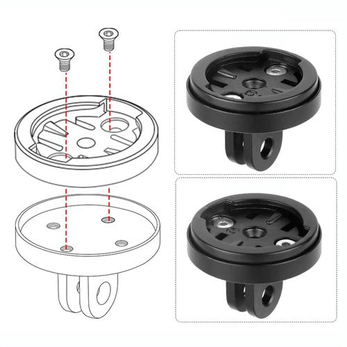 BSSOK Bike Headlight Mount for Gopro Quick Release Bike Light Gopro Adapter Compatible with Magicshine and Olight