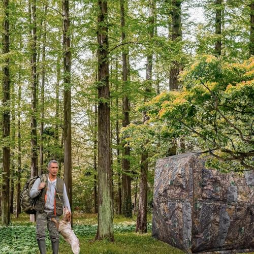 FUNHORUN 2-3 Person 360 Degree See-Through Hunting Blind with Carry Bag
