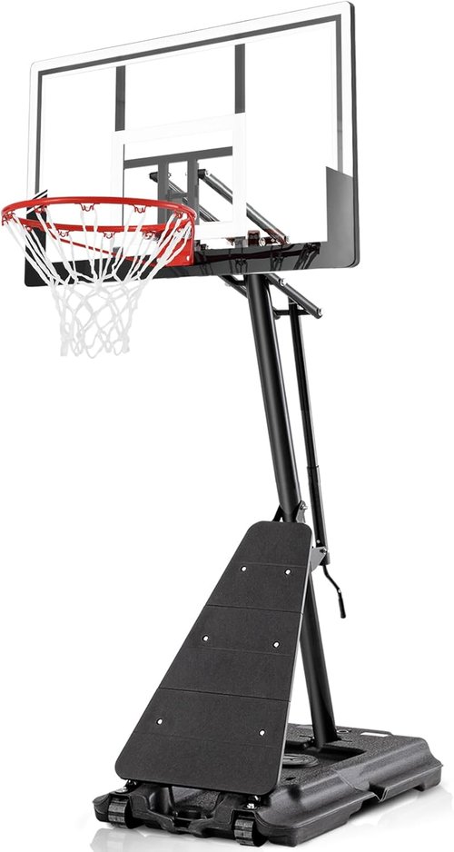 BACKYARD BLITZ Basketball Hoop - Portable Adjustable Goal System with 44", 48", & 54" Backboards | 10FT Height