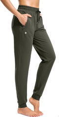 G Gradual Women's Tall Sweatpants - Cotton Joggers with Zipper Pockets | 30"/32"/34" Inseam