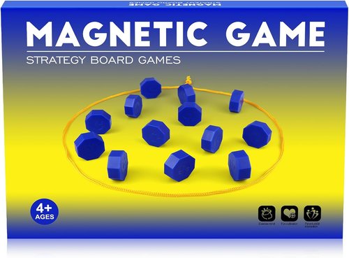 Bameca Magnetic Chess Game - Full-Size Stones for Family Fun | Travel-Friendly Strategy Game for All Ages