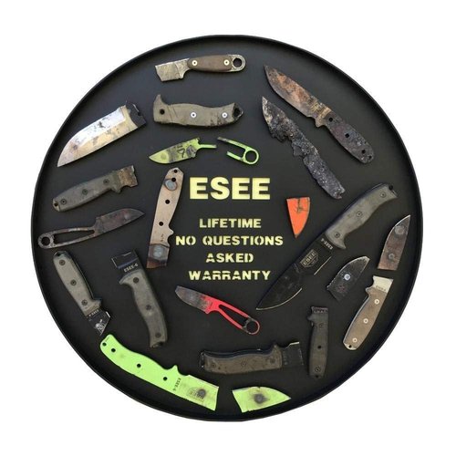 ESEE Knives Izula-B w/Handle, Molded Polymer Sheath, and Clip Plate