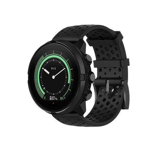 INF Silicone Replacement Band for Suunto 7/9 / 9Baro / D5 / Spartan/Fossil Nate/Q Silicone Strap Sport Wristband for Men&Women Adjustable fitness Replacement Bands, Black-Small