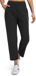 Libin Women's Golf Pants - Stretchy 7/8 Ankle Athletic Slacks with 4 Pockets for Casual Travel