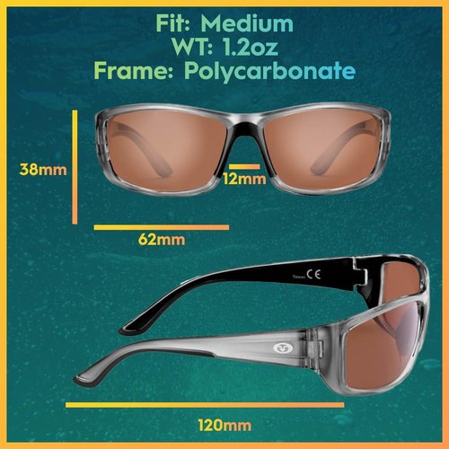 Flying Fisherman Buchanan Sunglasses - 100% UV Protection for Men & Women | Ideal for Fishing & Outdoor Sports