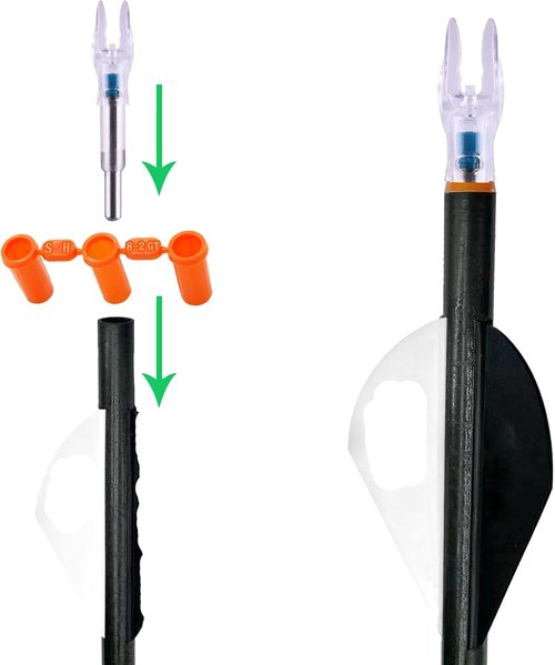 Lighted Nocks - 6 PCS LED Arrow Nocks for .204 to .246 ID Arrows | Screwdriver Included