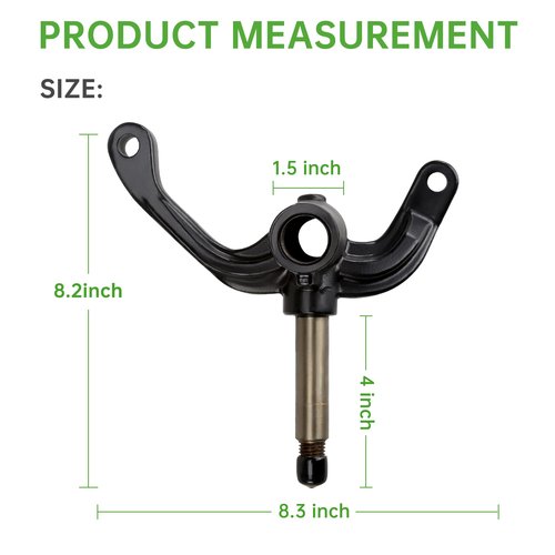 10L0L Golf Cart Spindle Passenger Side Spindle Assembly Compatible with EZGO RXV 2008-up Golf Cart Model, Replace OEM# 611271, 610802