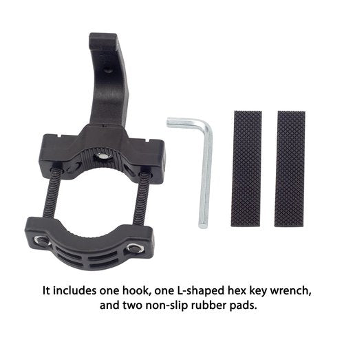 Ziyuan Universal Hanger Hook for Electric Scooter,Electric Scooter Accessories,Adjustable Hook for 0.73in-2.11in Diameter Bars,Suitable for Scooters Baby Strollers,Bicycles,Motorcycles,Wheelchairs