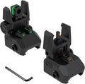 **Skiennix Fiber Optic Sights - Tool-Free Adjustable Front & Rear with Green/Red Dots**