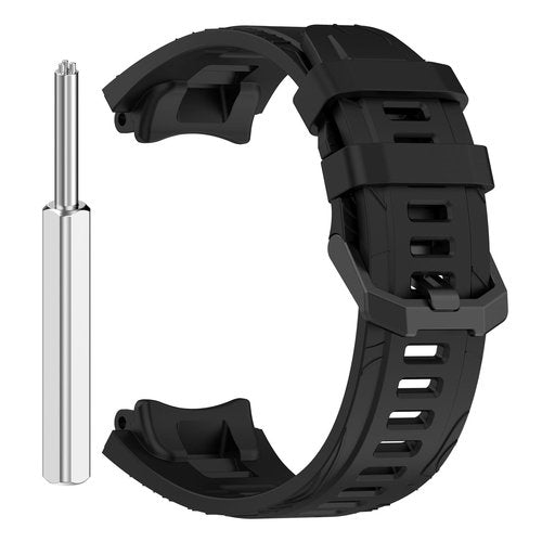 XINGMALY Replacement Compatible with Amazfit T-Rex 3 Bands, Texture Sport Replacement Soft Flexible Silicone Sweat Resistant Band Strap Wristband for Amazfit T-Rex 3 Smart Watch (White,Red,Black)