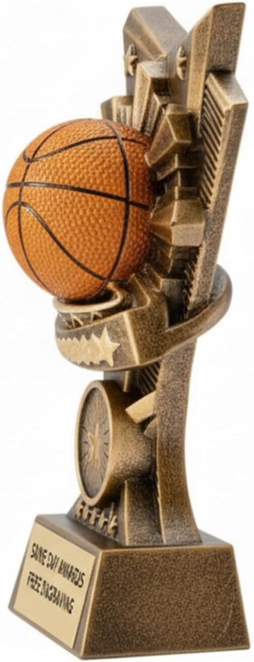 Champion V Sports Trophy - Custom Engraved 6-Inch Award for Youth & Adult Sports Teams | Perfect for MVPs & Tournaments
