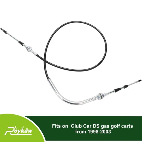 Roykaw Club Car DS Forward and Reverse Transmission Shift Cable for 1998-Up Gas Golf Cart Models, Replaces OEM # 103379501, 101951501