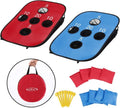 G4Free Portable Collapsible Cornhole Game Set - 5 Holes, 8 Bean Bags, Carrying Case | 3ft x 2ft for Camping & Travel