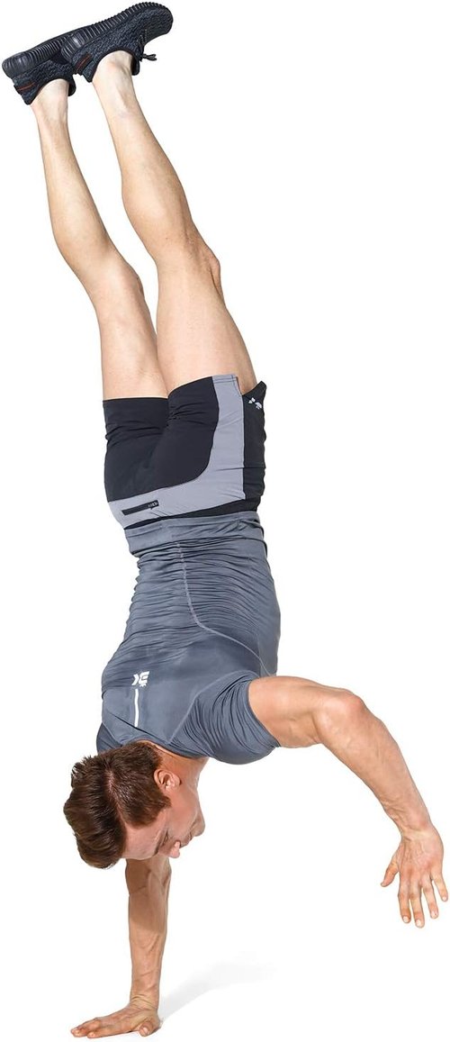BROKIG Men's 5" Gym Shorts - Lightweight Bodybuilding & Weightlifting with Zipper Pockets
