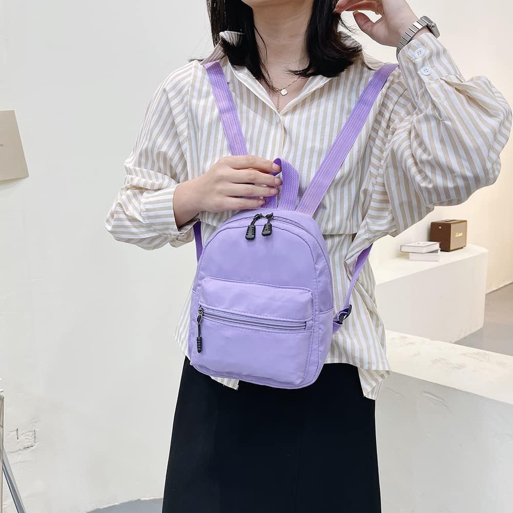Skiennix Casual Mini Backpack - Fashionable Preppy Style for Women | Butterfly Design